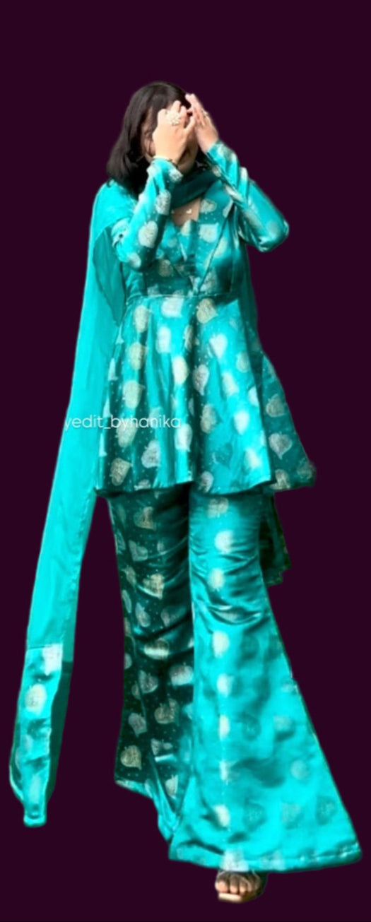 HONEY RANJHANA PEPLUM BROCADE 3 PC SET