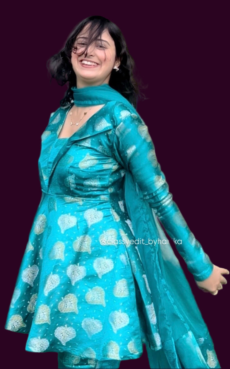 HONEY RANJHANA PEPLUM BROCADE 3 PC SET