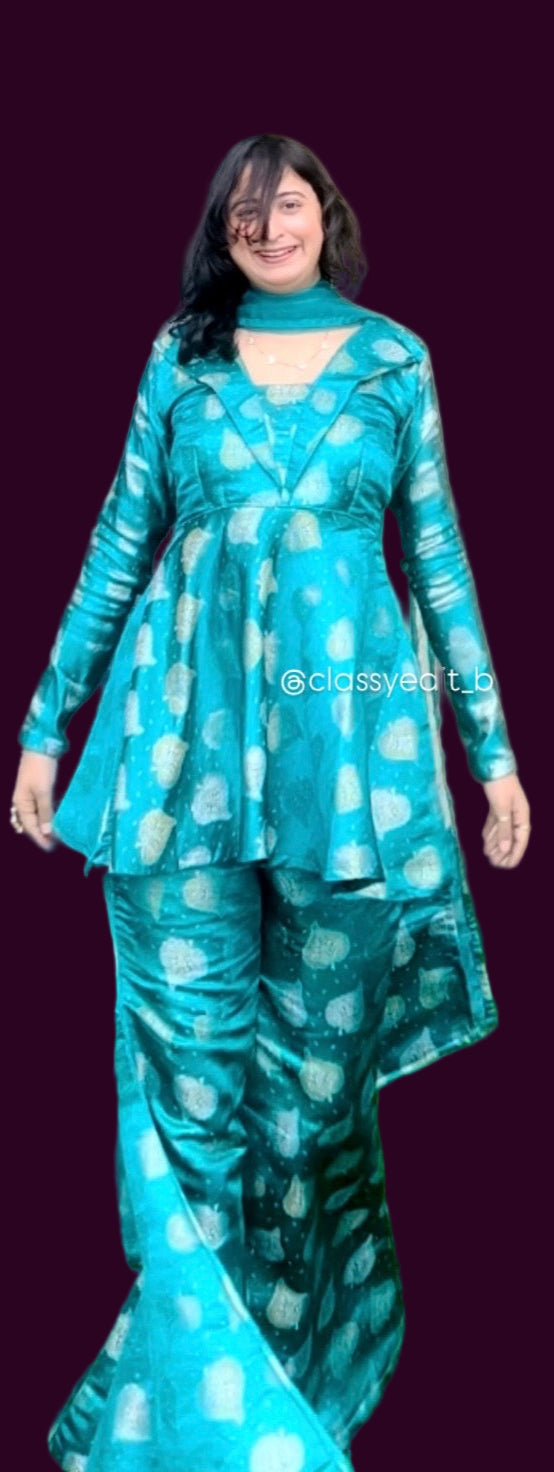 HONEY RANJHANA PEPLUM BROCADE 3 PC SET