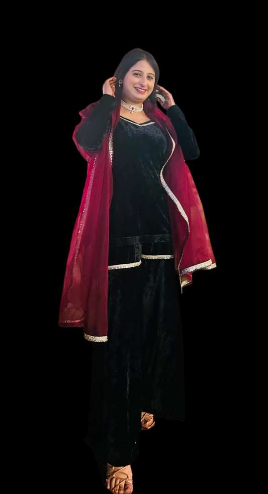 HONEY SHORT TOP GARARRA VELVET SET