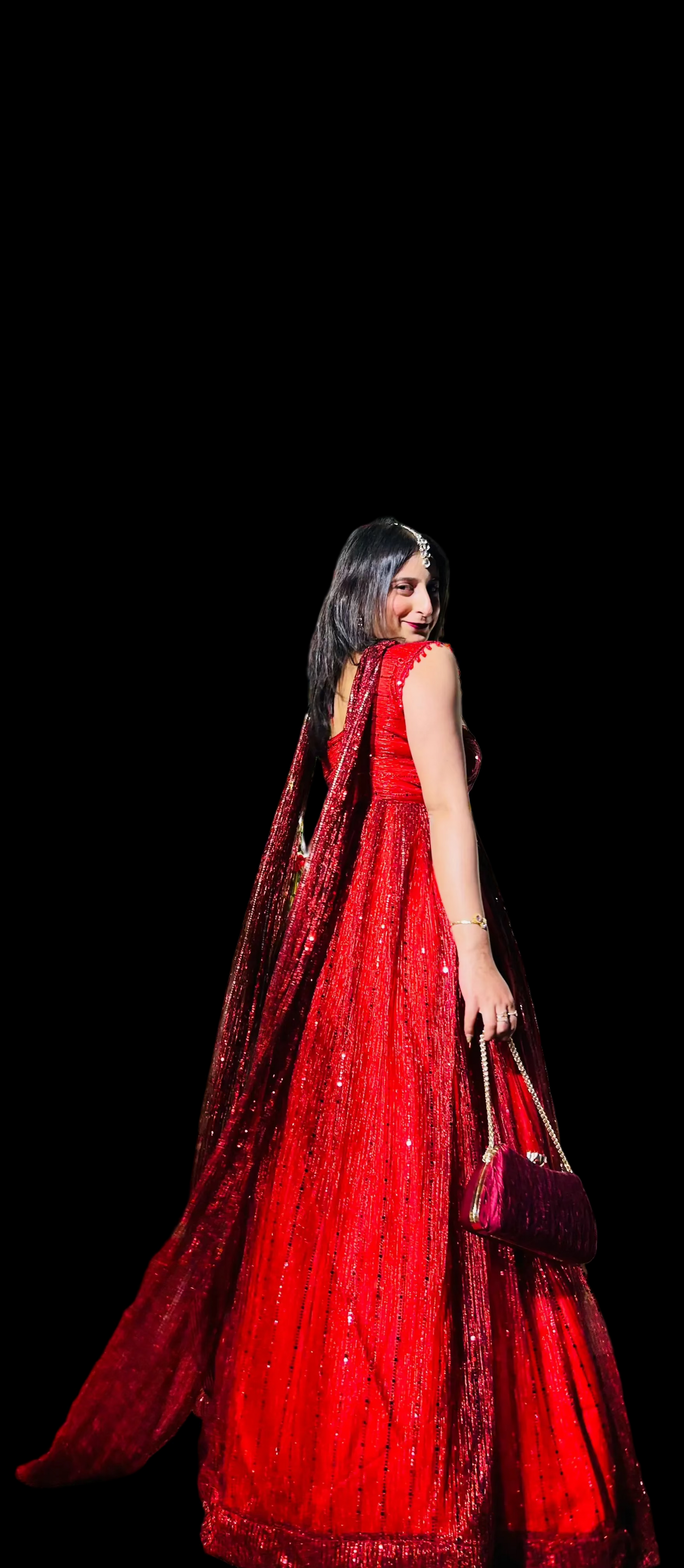 HONEY GLITTERY GLAM GOWN