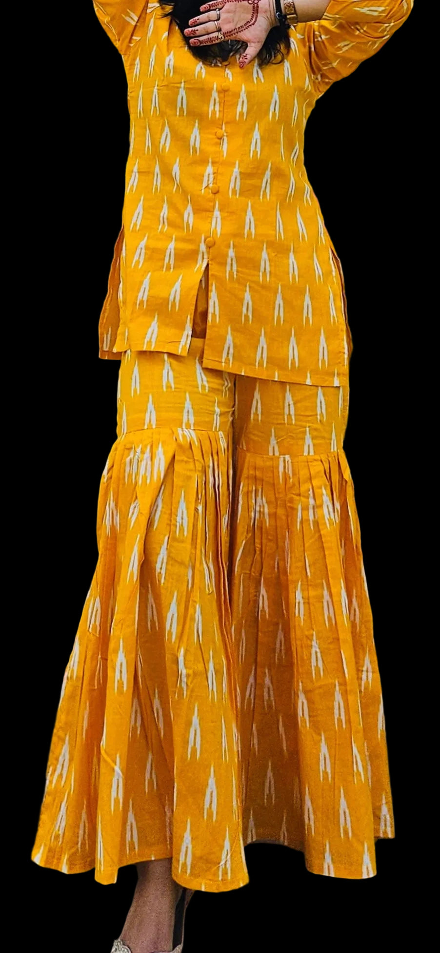 HONEY IKKAT GARARRA COORD