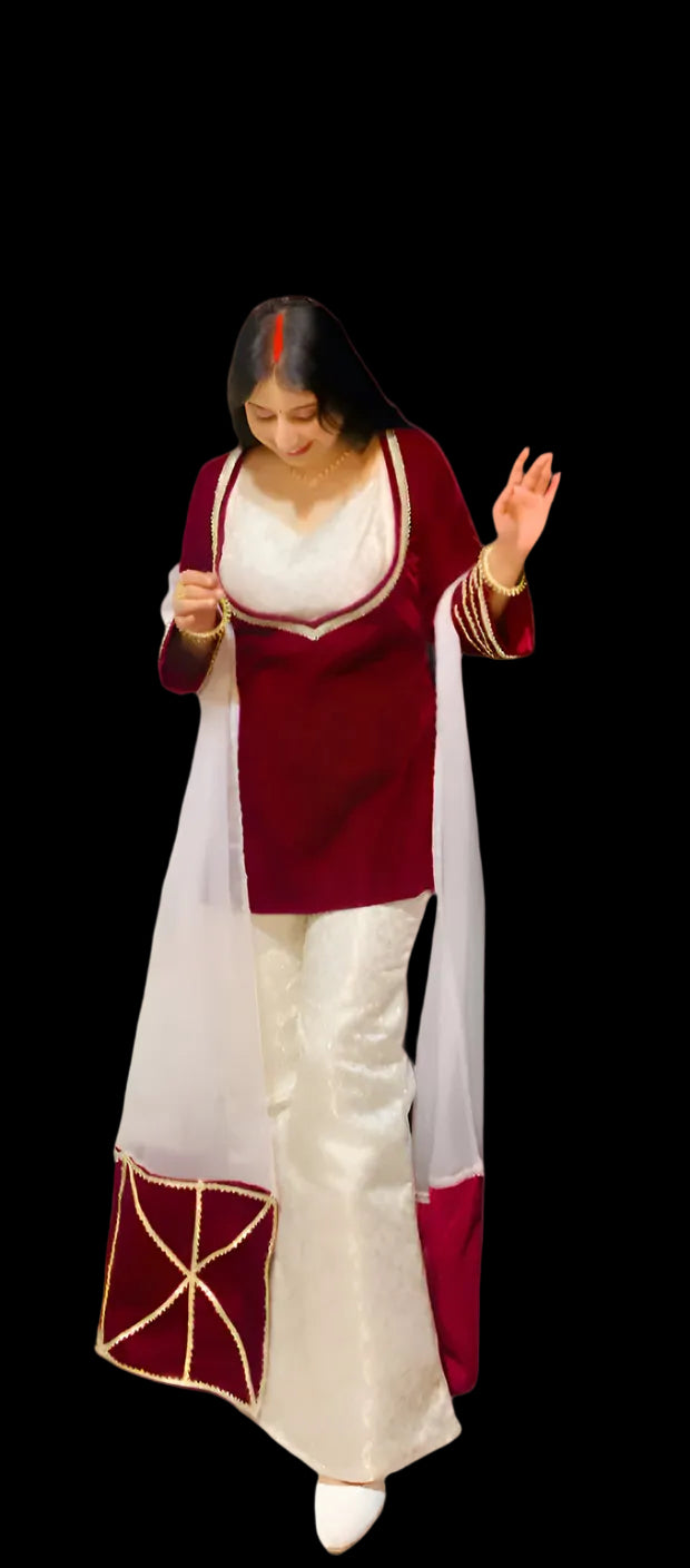 Honey Velvet Brocade Duo