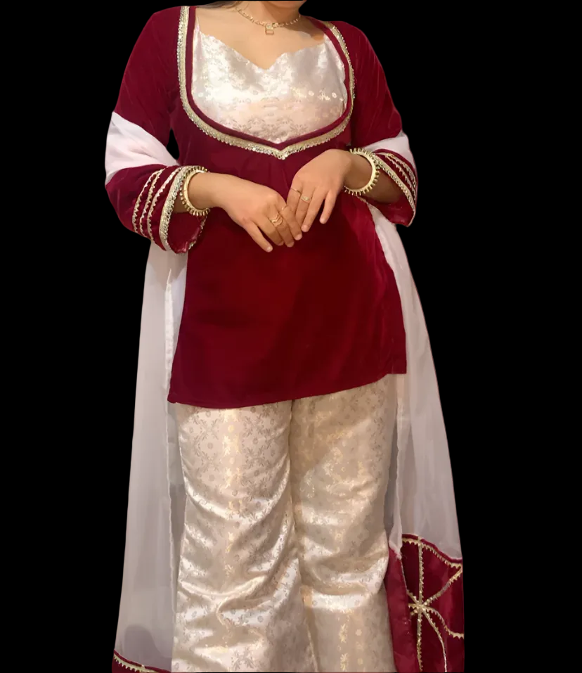 Honey Velvet Brocade Duo