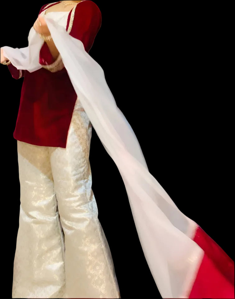 Honey Velvet Brocade Duo