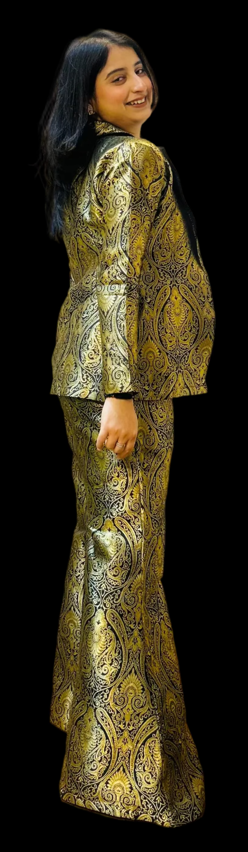 HONEY THE URBAN EDGE BROCADE BLAZER COORD