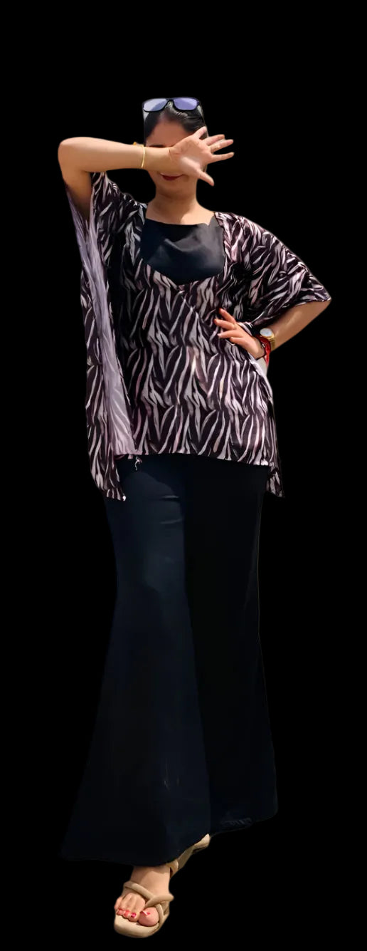 Honey Digital Short Kaftan