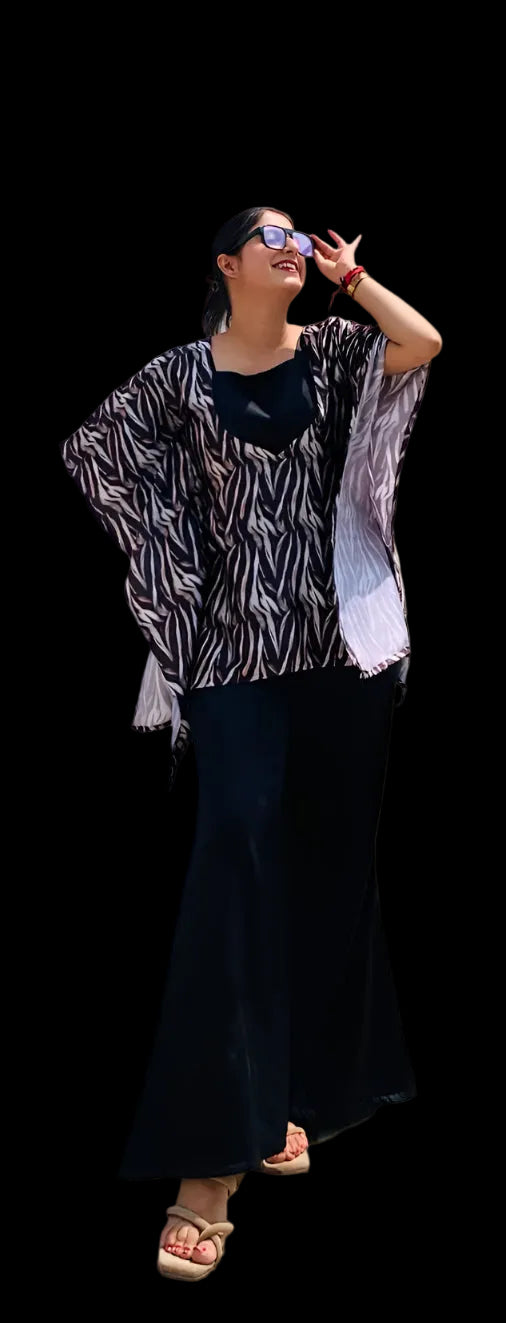 Honey Digital Short Kaftan