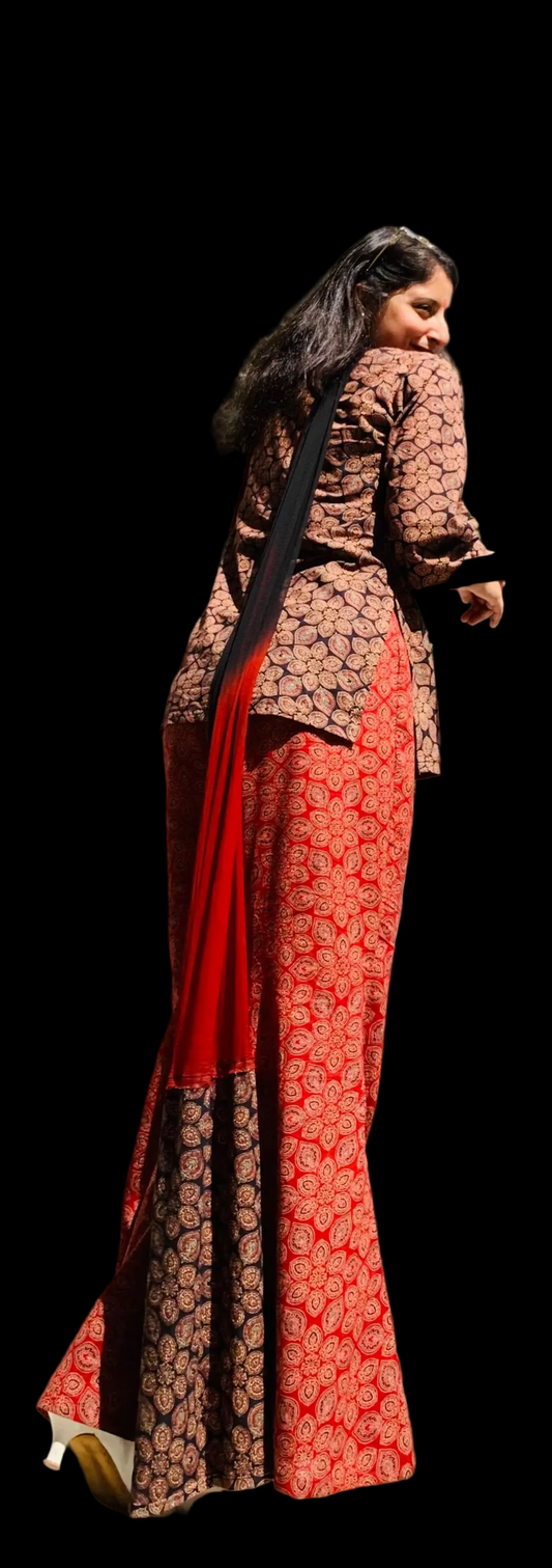 HONEY AJRAKH PURE COTTON MODNIC SET