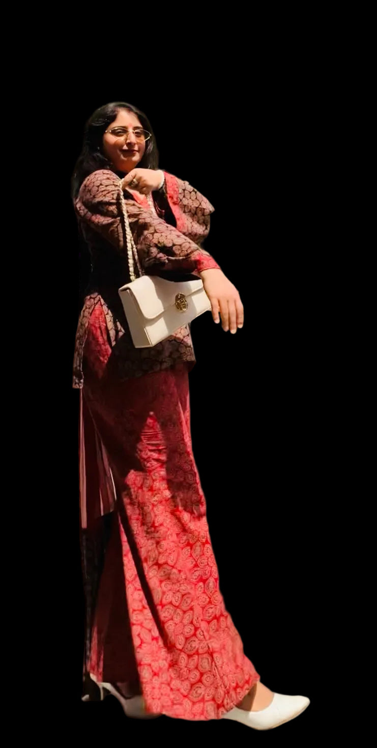 HONEY AJRAKH PURE COTTON MODNIC SET