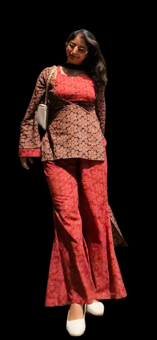 HONEY AJRAKH PURE COTTON MODNIC SET