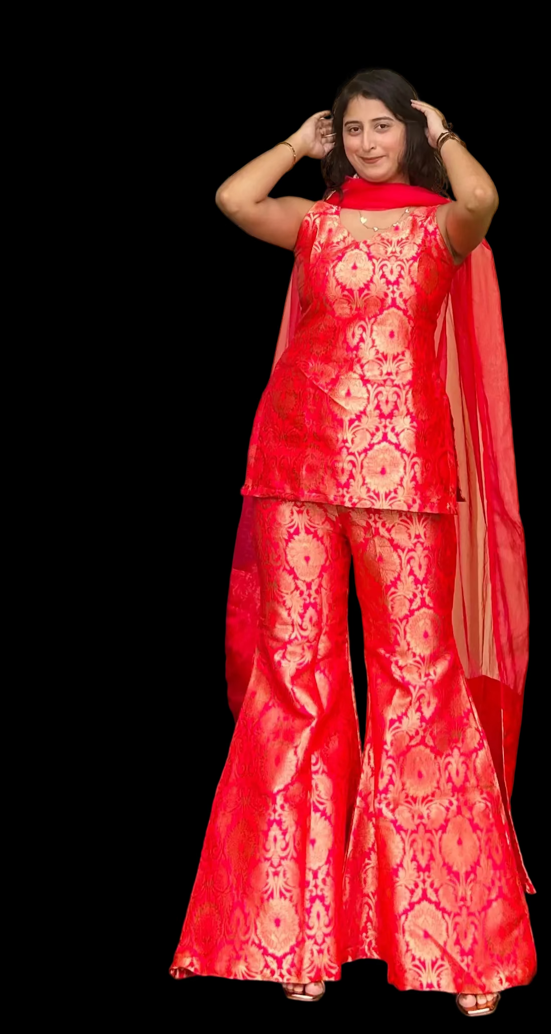 HONEY RANJHANA BROCADE 3 PC SET