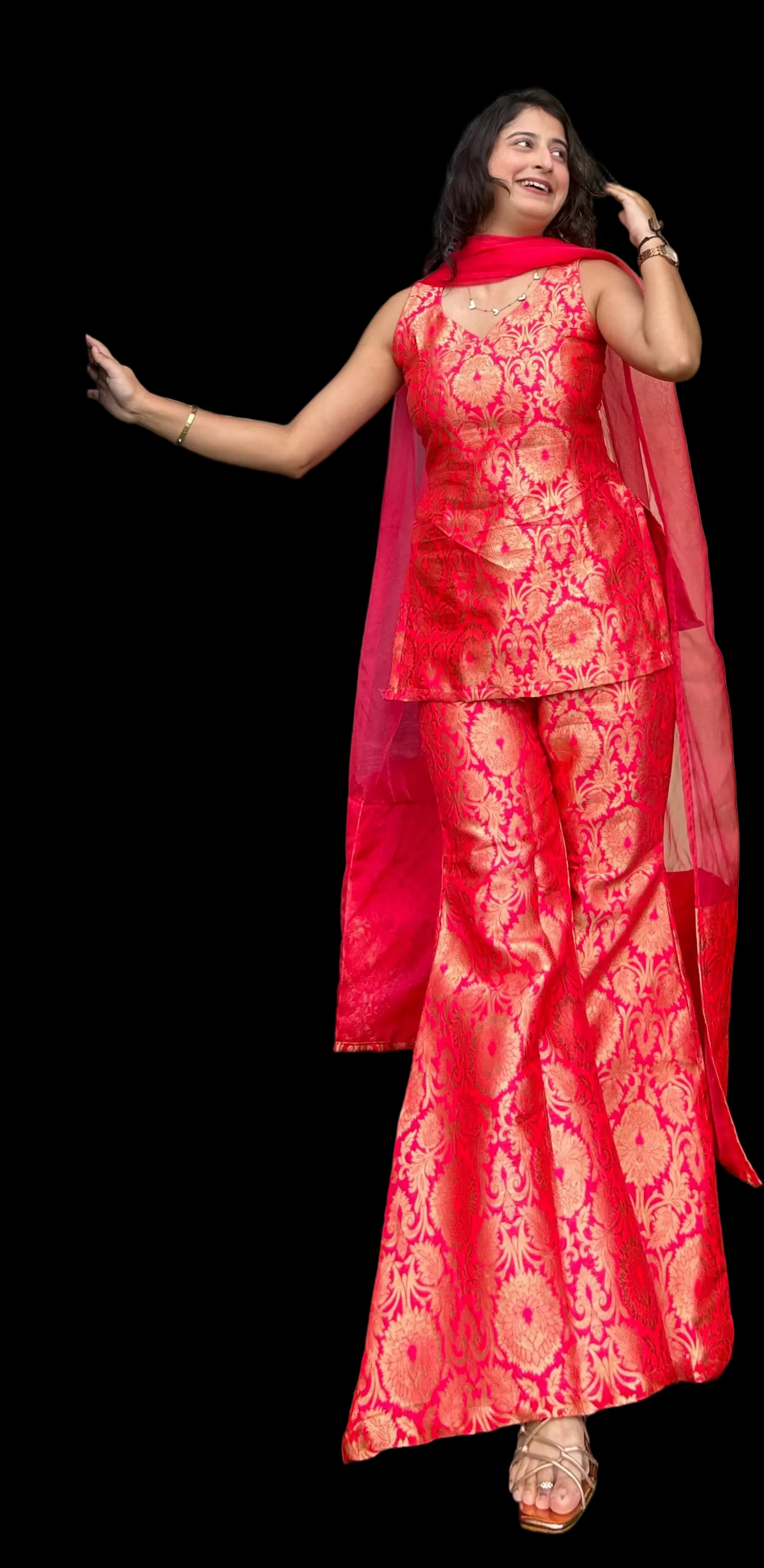 HONEY RANJHANA BROCADE 3 PC SET