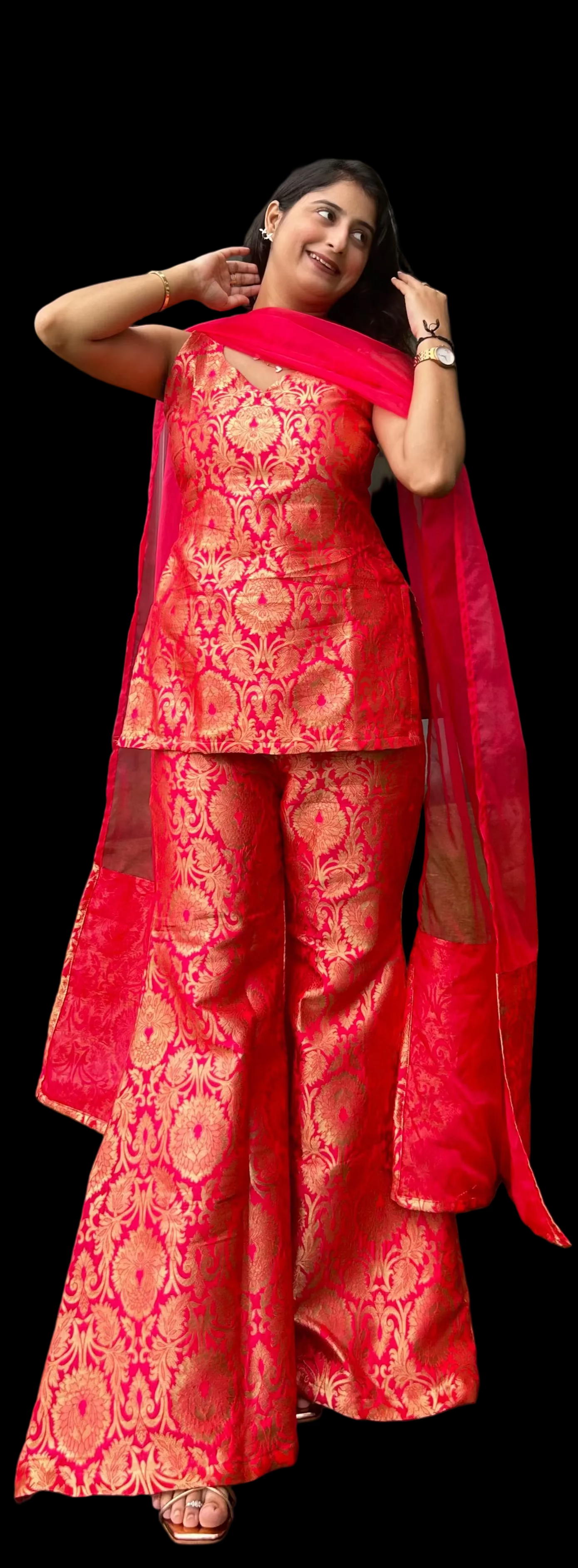HONEY RANJHANA BROCADE 3 PC SET