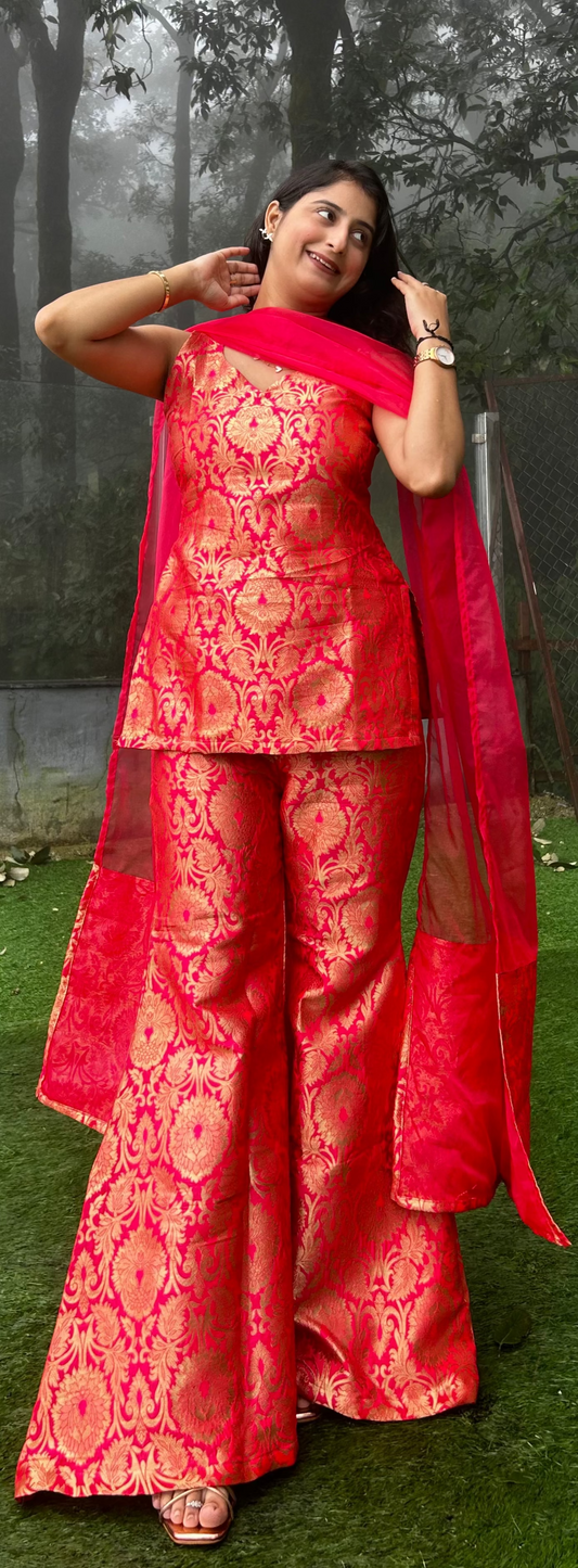 HONEY RANJHANA BROCADE 3 PC SET