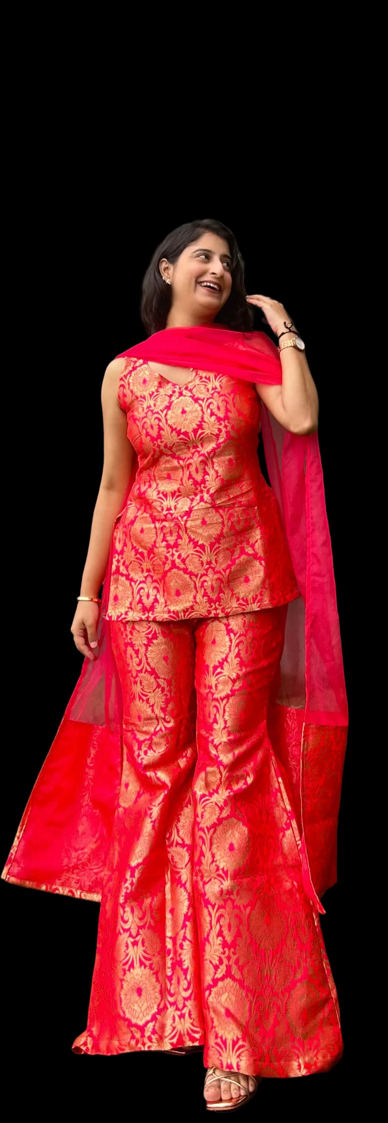 HONEY RANJHANA BROCADE 3 PC SET