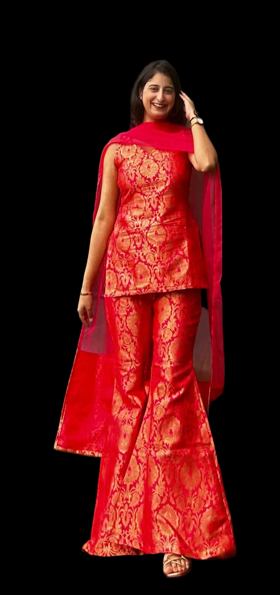 HONEY RANJHANA BROCADE 3 PC SET